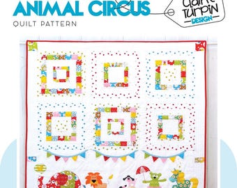Animal Circus Applique Quilt Pattern