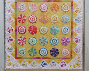 Riviera Applique Quilt Pattern. PDF instant download file