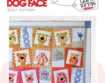 Dogface Applique Quilt Pattern