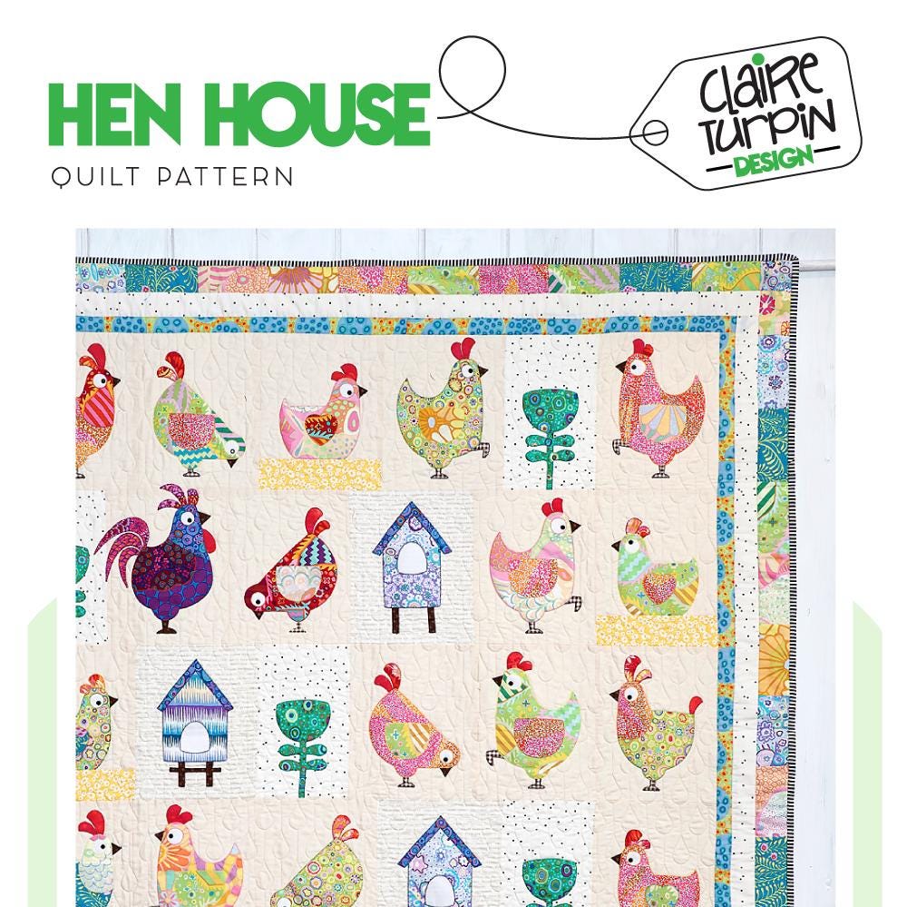 Hen House Applique Quilt Pattern Hen House Applique Quilt Pattern