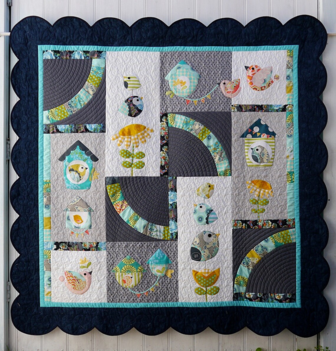 Birdsong Applique Quilt Pattern Instant Download Etsy