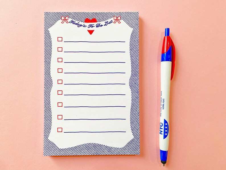 Valentine's Day Gift, To-Do List, Valentine's Day Stationery, Notepad image 2