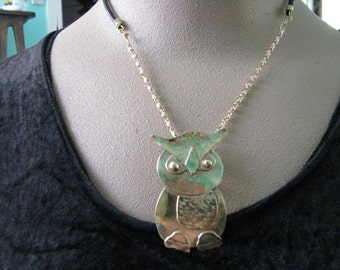 Owl Brass Pendant