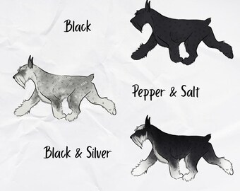 Standard Schnauzer Holographic Sticker