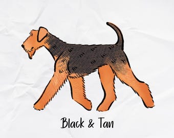 Airedale Terrier Holographic Sticker