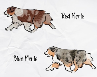 Australian Shepherd Holographic Sticker
