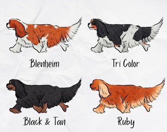 Cavalier King Charles Spaniel Holographic Sticker
