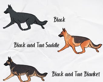 German Shepherd Dog Holographic Sticker