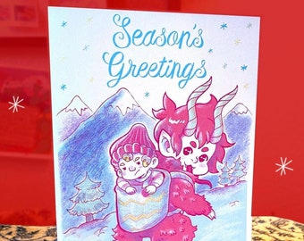 Krampus Holiday Card