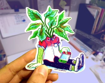 Plant Gamer sticker