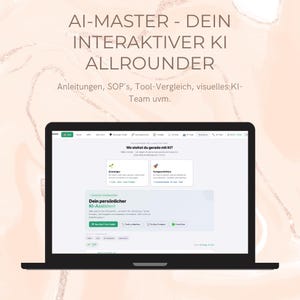 KI Dashboard Notion Template | All-in-One Business & Productivity System | AI Second Brain Planner | Content / Workflow Workspace