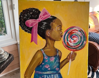 Pintura acrílica original Sabor a alegría