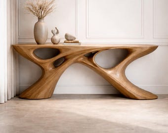 Luxury Organic Sculptural Console Table