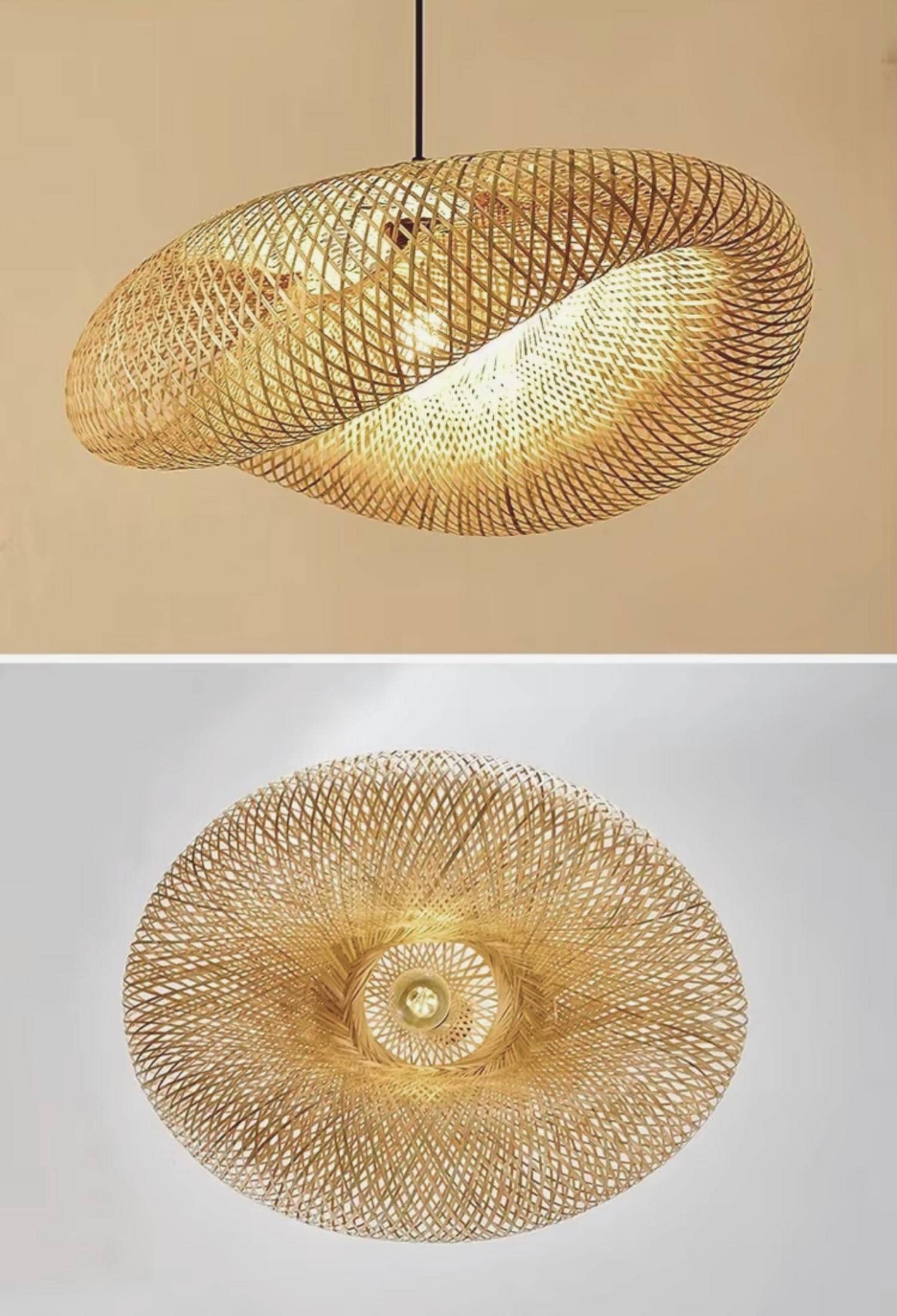 aldi bambus lampe Stehlampe Stehleuchte Standleuchte mit Bambus Holz-Stativ modern künst –  Fairer Import Vertrieb main image 0