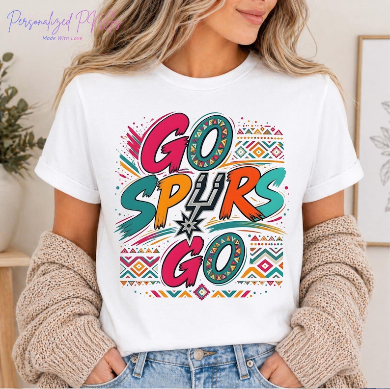 Go Spurs Go PNG, Spurs Playoff Shirt, San Antonio Spurs Basketball pn, Wembanyama Spurs, NBA Basketball Design, Game Day, Digital Downloads