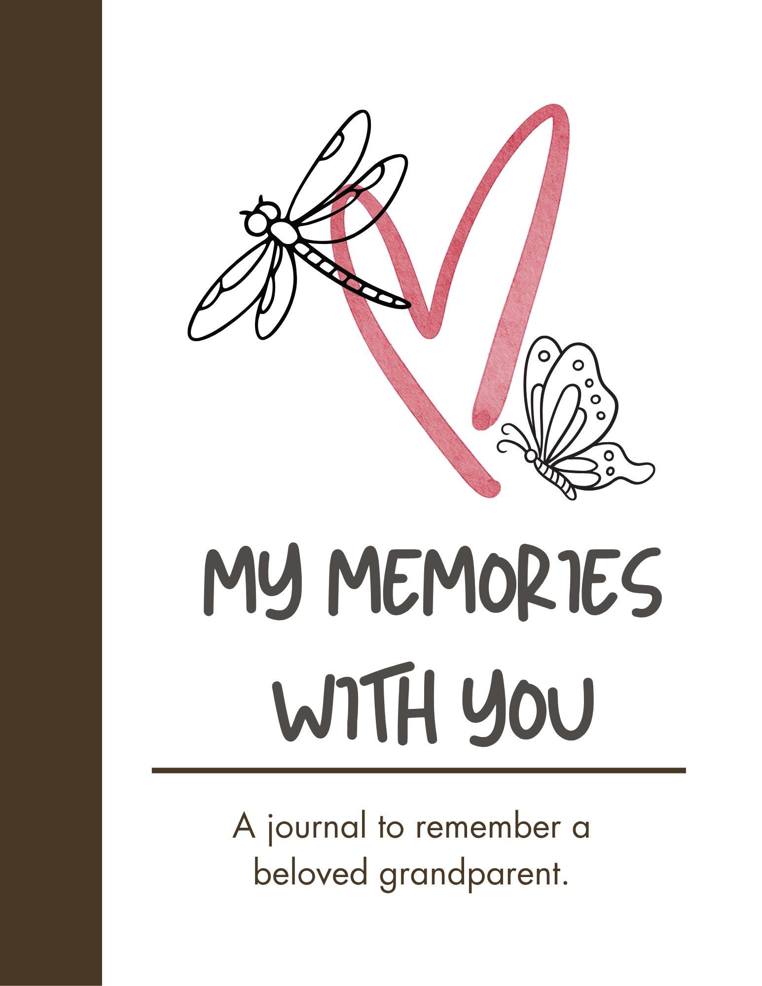 Kids Memory Journal for Grandparent Printable Grief Journal for Children Loss of Loved One Keepsake Book PDF