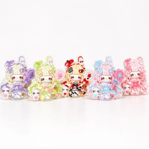 30pc Start Bunny Cat Flatback Charms: Decoden&DIY Crafts