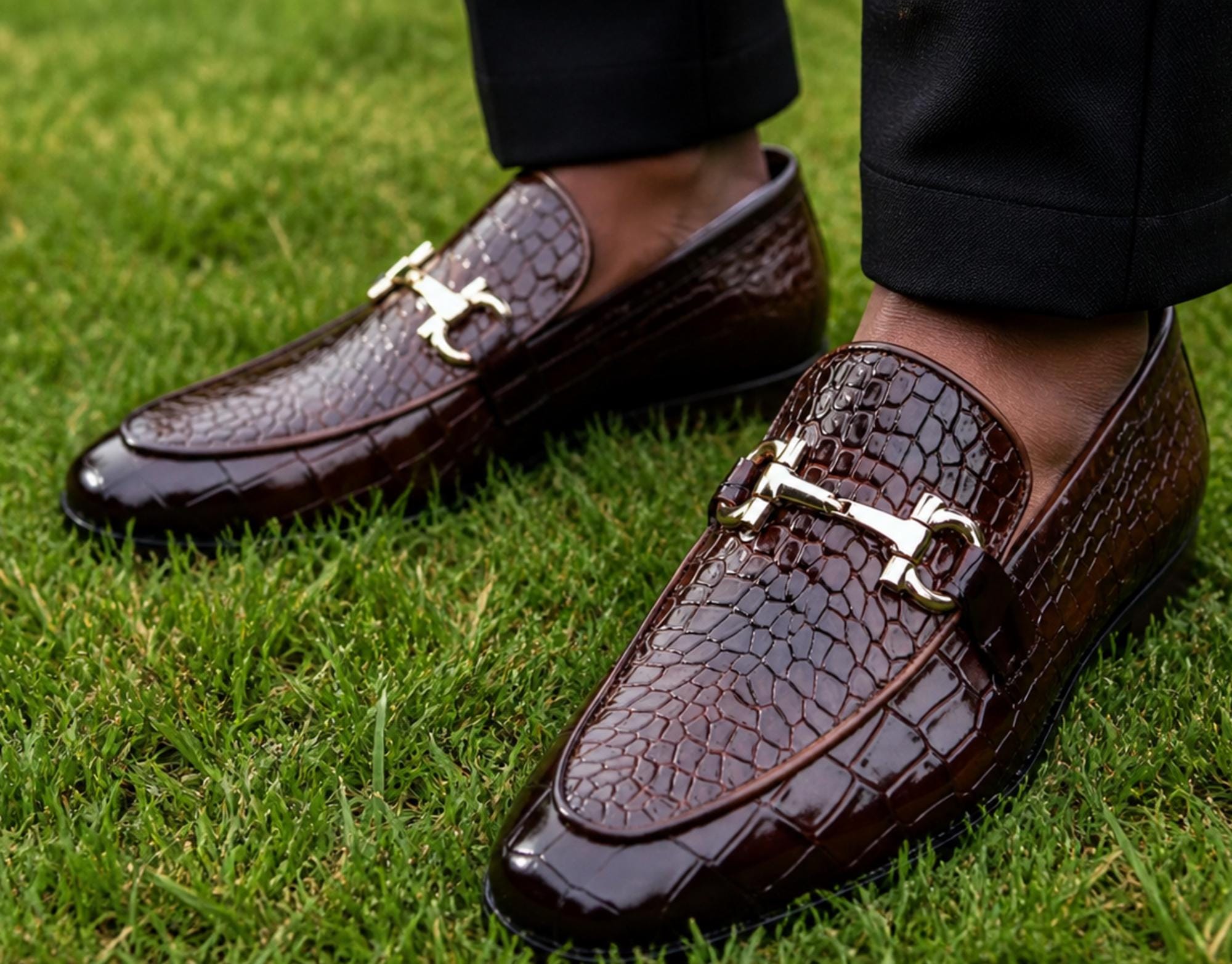 Croc Leather Loafers - Etsy