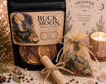 Buck Moon Simmer Pot Kit - Styrka • Tillväxt • Självförtroende - Tillgängligt till och med 31 juli