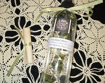 To shield the body from biting insects while surrounding the wearer in a veil of woodland protection and calm.