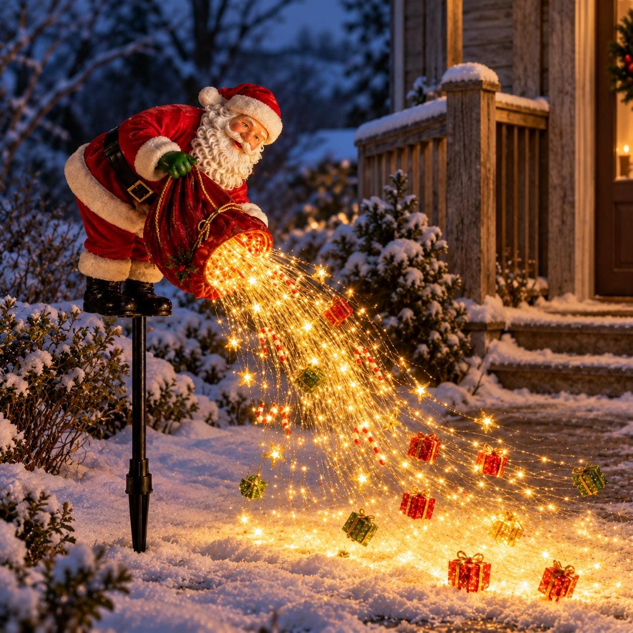 Outdoor Santa Claus Lighted - Etsy