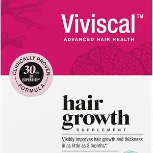 Pacote com 3 suplementos Viviscal para crescimento capilar feminino, para cabelos mais espessos e volumosos, nutre cabelos finos e com queda, com complexo de colágeno exclusivo.