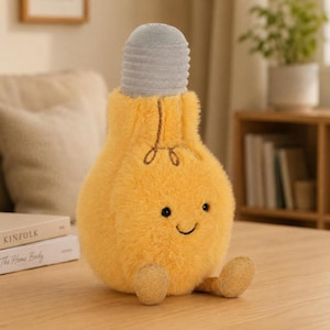 Peluche de bombilla Jellycat Amuseables – Juguete de peluche suave y divertido, regalo, artículo de colección