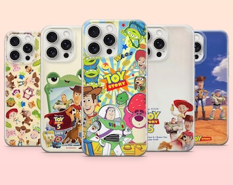 Funda para teléfono Toy Story 5 Woody Kids Film Cover para iPhone 17e, 16, 15, 14, 13, 12, Samsung S25, S24, S23, S22, A16, A26, Pixel 10, 9Pro