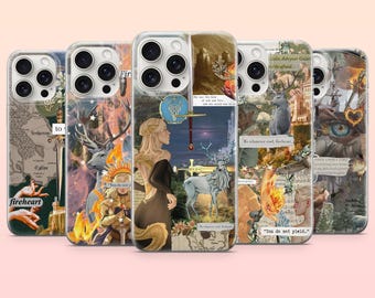 Funda para teléfono Throne of Glass TOG Fantasy Cover para iPhone 17e, 16, 15, 14, 13, 12, Samsung S25, S24, S23, S22, A16, A26, Pixel 10, 9Pro