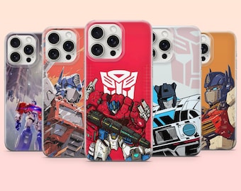 Funda para teléfono Transformers Robot Movie Cover para iPhone 17e, 16, 15, 14, 13, 12, Samsung S25, S24, S23, S22, A16, A26, Pixel 10, 9Pro