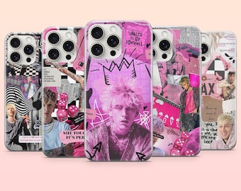 Funda para teléfono Machine Gun Kelly MGK Rapper para iPhone 17e, 16, 15, 14, 13, 12, Samsung S25, S24, S23, S22, A16, A26, Pixel 10, 9Pro