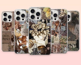 Funda para teléfono Cruel Prince, funda de libro de fantasía Prince para iPhone 17e, 16, 15, 14, 13, 12, Samsung S25, S24, S23, S22, A16, A26, Pixel 10, 9Pro