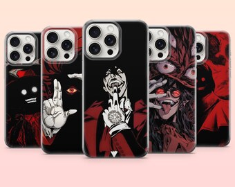 Funda Hellsing Ultimate para teléfono, diseño gótico de Alucard, compatible con iPhone 17e, 16, 15, 14, 13, 12, Samsung S25, S24, S23, S22, A16, A26, Pixel 10 y 9Pro.