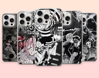 Funda para teléfono Soul Eater, estilo anime gótico, con diseño de Maka Albarn, compatible con iPhone 17e, 16, 15, 14, 13, 12, Samsung S25, S24, S23, S22, A16, A26, Pixel 10 y 9Pro.