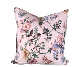 Pillow cover only| Greeff floral bird cotton chintz| throw pillow| grandmillennial pillow| vintage floral pillow