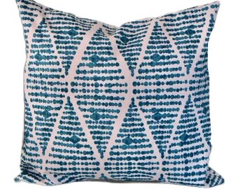 Pillow,pillow cover,decorative pillow,cushion,throw pillow,accent pillow,outdoor pillow,premier luxe foster deep river pillow,teal pillow