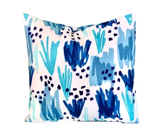 Pillow,pillow cover,decorative pillow,cushion,throw pillow,accent pillow,outdoor pillow,Richloom solarium nautical pillow,blue pillow