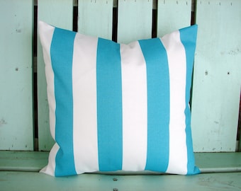 Pillow,pillow cover,decorative pillow,throw pillow,cushion,accent pillow,outdoor pillow,striped blue pillow