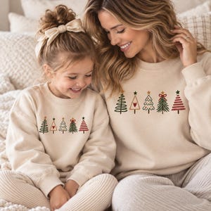 Julfamilj matchande tröja, familjematchande tröja, familjetröja, jultröja mamma barn pappa bebis, tröja