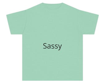 Camiseta juvenil con estampado de palabras atrevidas / camiseta infantil con eslogan gráfico