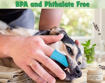 Cepillo de dientes supersuave para mascotas, ideal para gatos y perros, fabricado con silicona no tóxica para una limpieza dental delicada y un eficaz control del mal aliento.