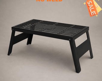 Faltbarer Camping Grill DXF, No-Weld Kocher Plan, tragbar im Freien Kochen (PDF, STEP,Dxf) 2 Mm