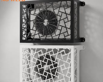 Copertura per condizionatore moderna / File per involucro HVAC tagliato al laser / Schermo decorativo per condizionatore d'aria / Download digitale