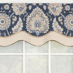 Scalloped layered valances and /or pillow