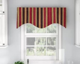 Regal stripe valance