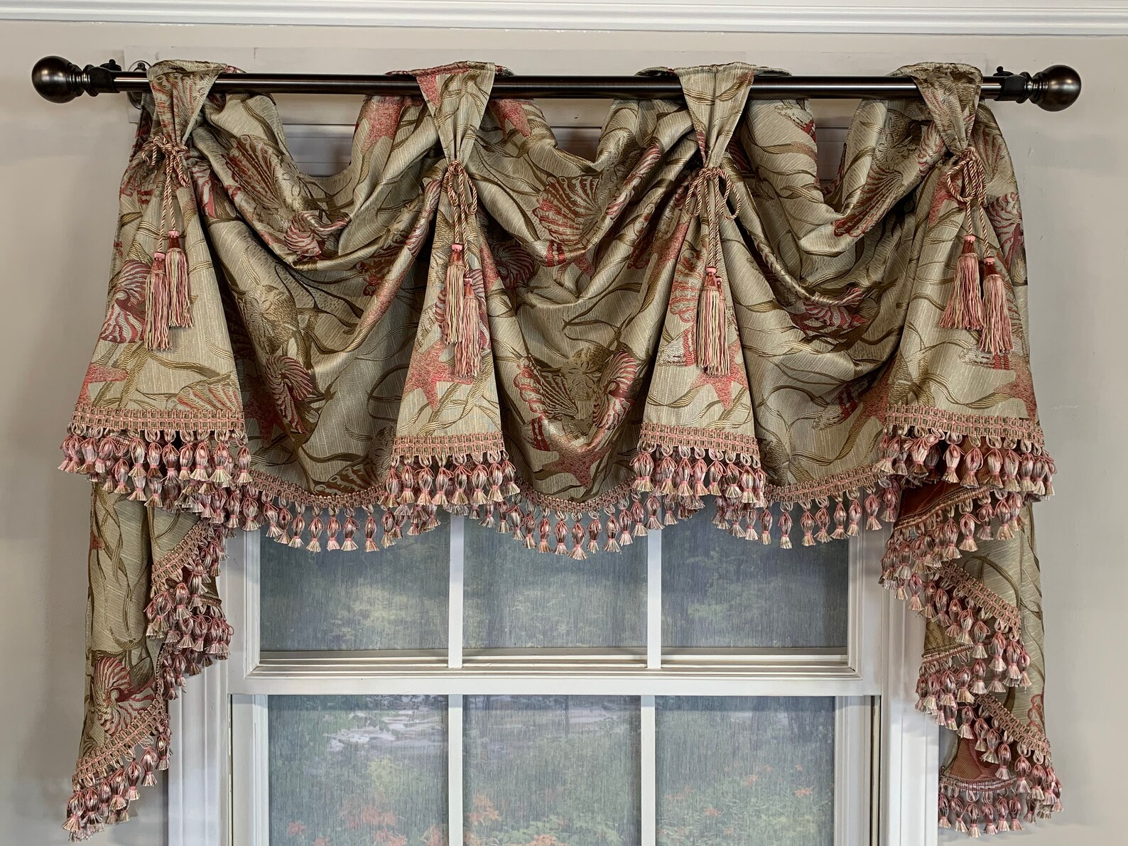 Elles belles victory swag window treatment valances Etsy