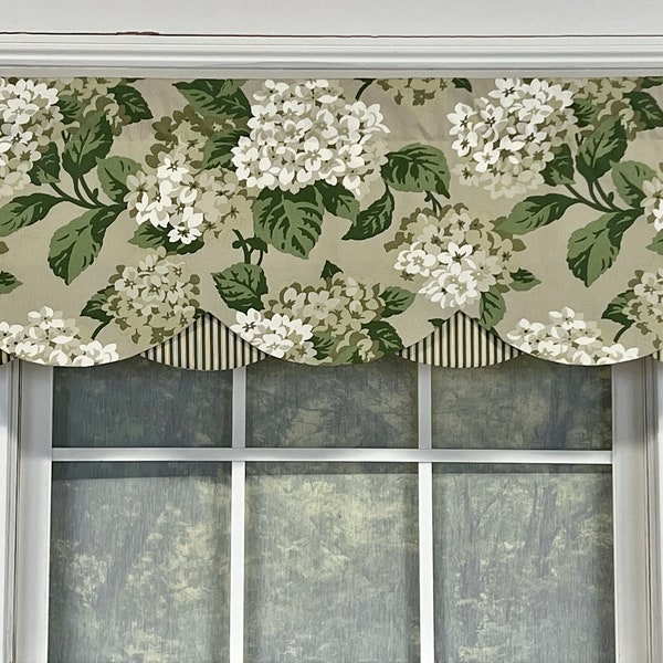 Hydrangea petticoat valances