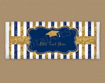 Graduation Candy Bar Wrapper to Download - Chocolate Wrapper Graduation - High School Graduation Favors 2024 - College Graduation Favors G9