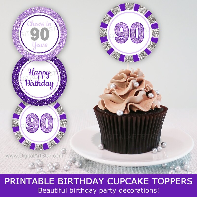 90th Cupcake Toppers Etsy 90th-cupcake-toppers-etsy