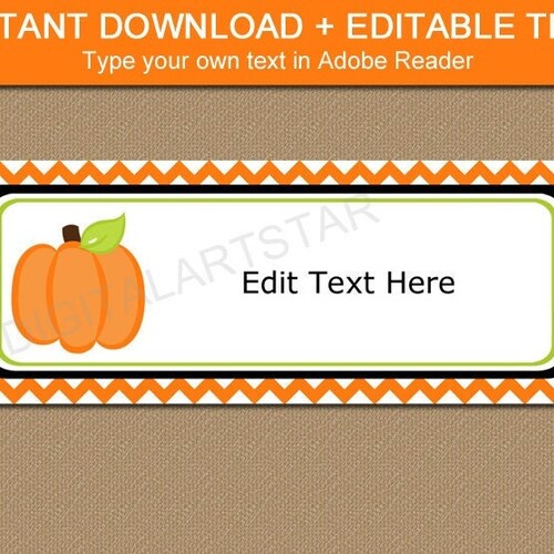 Halloween Address Label Template Instant Download Editable - Etsy